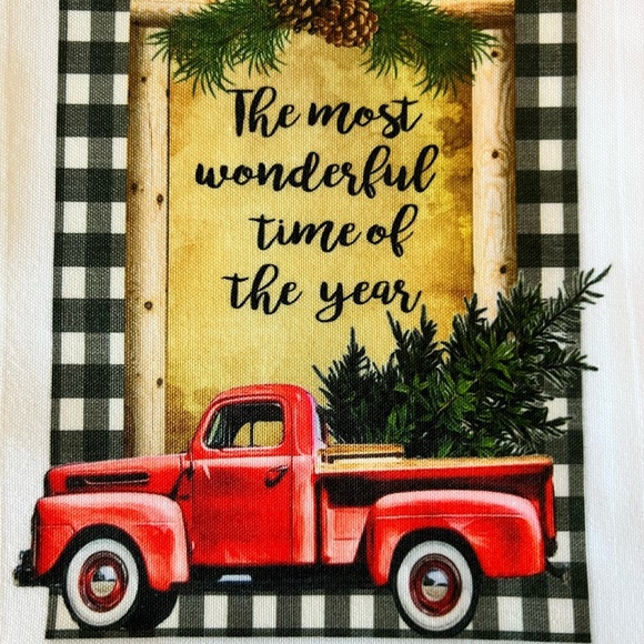 Tea towel most wonderful time of the year - Picture 1 of 1